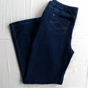 dark blue pajama jeans